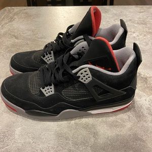2012 Air Jordan IV Bred - Size 13 - Black/Red/White